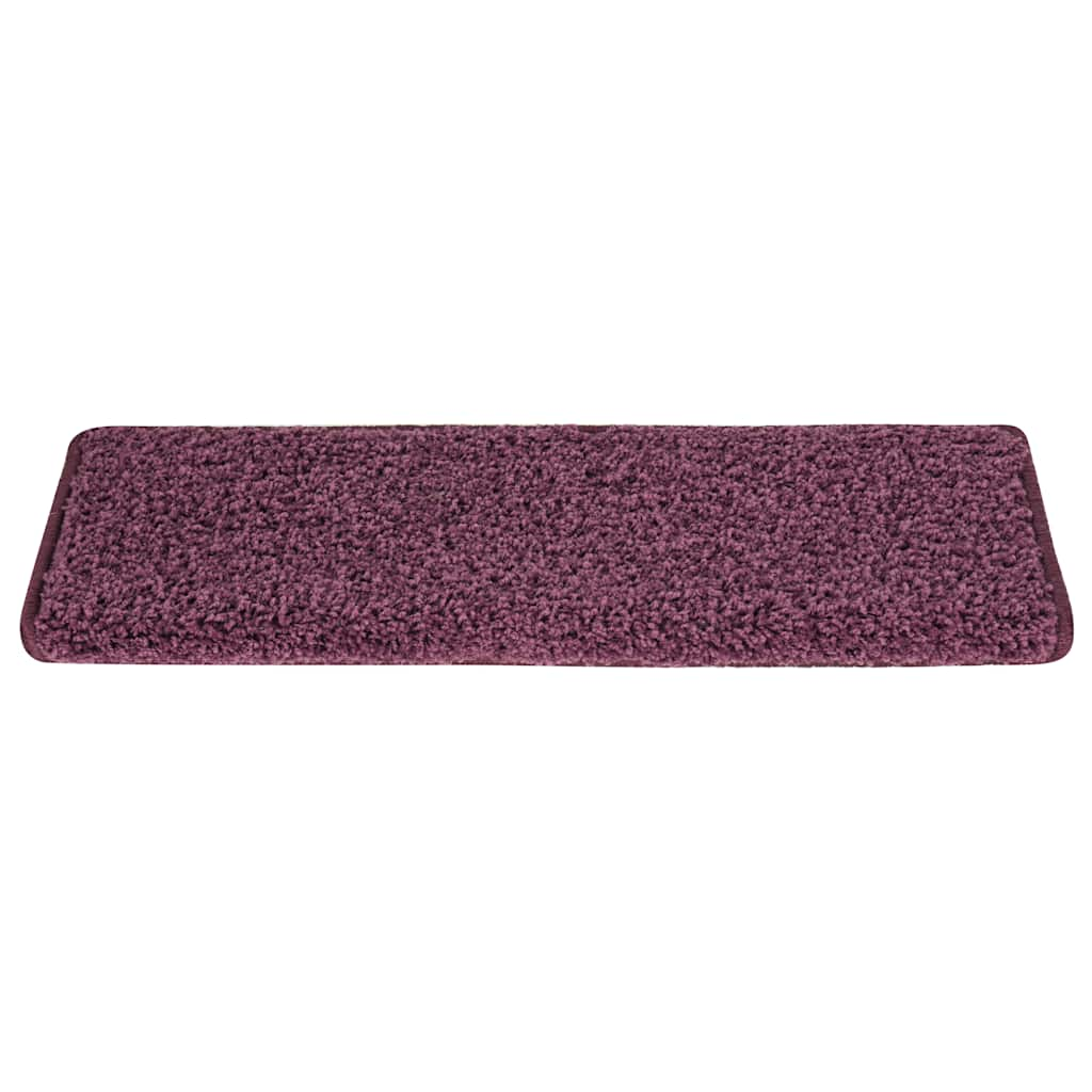 vidaXL Stair Mats 30 pcs 65x21x4 cm Dark Purple