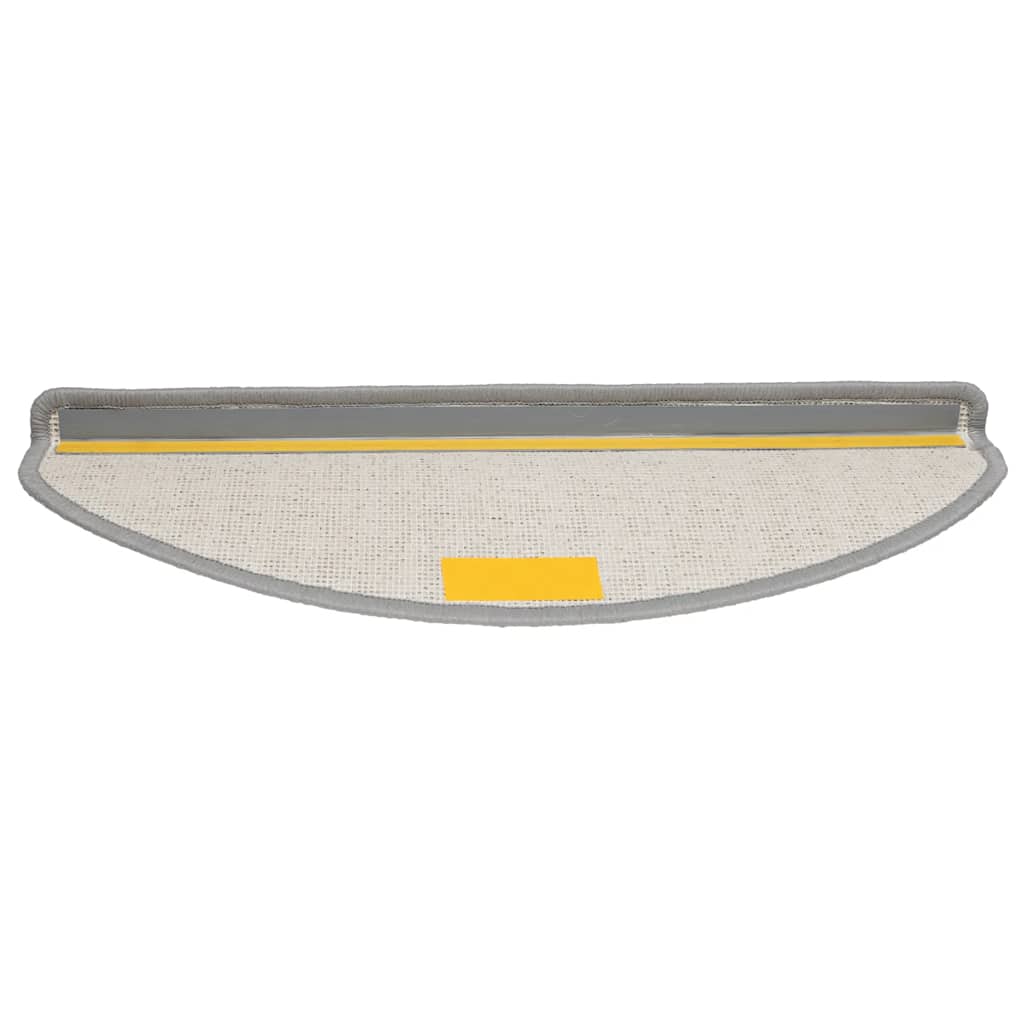 Stair Mats 20 pcs 65x21x4 cm Grey Half Round Large