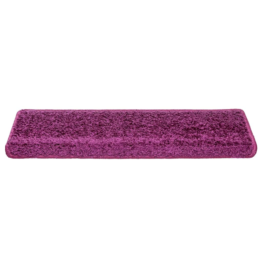 vidaXL Stair Mats 20 pcs 65x21x4 cm Violet