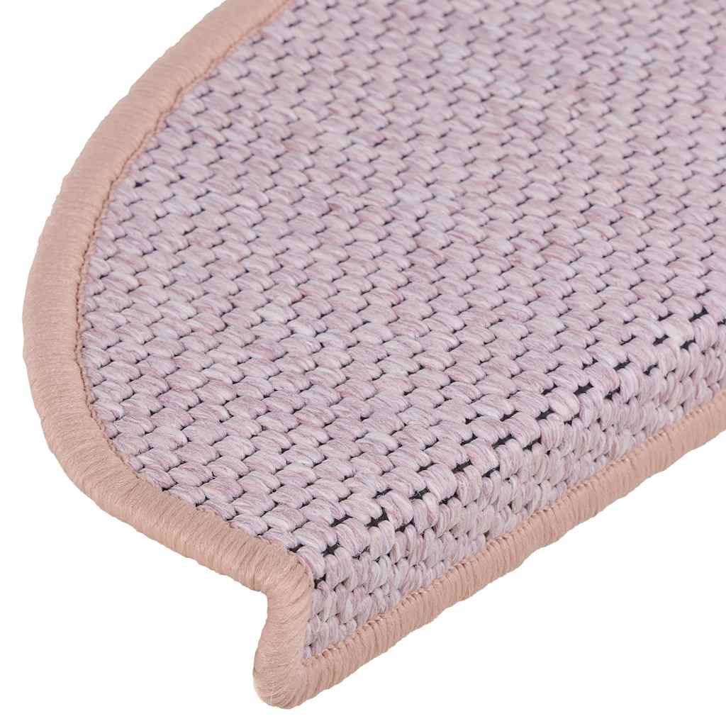 vidaXL Stair Mats Self-adhesive Sisal-Look 30 pcs 56x17x3 cm Red