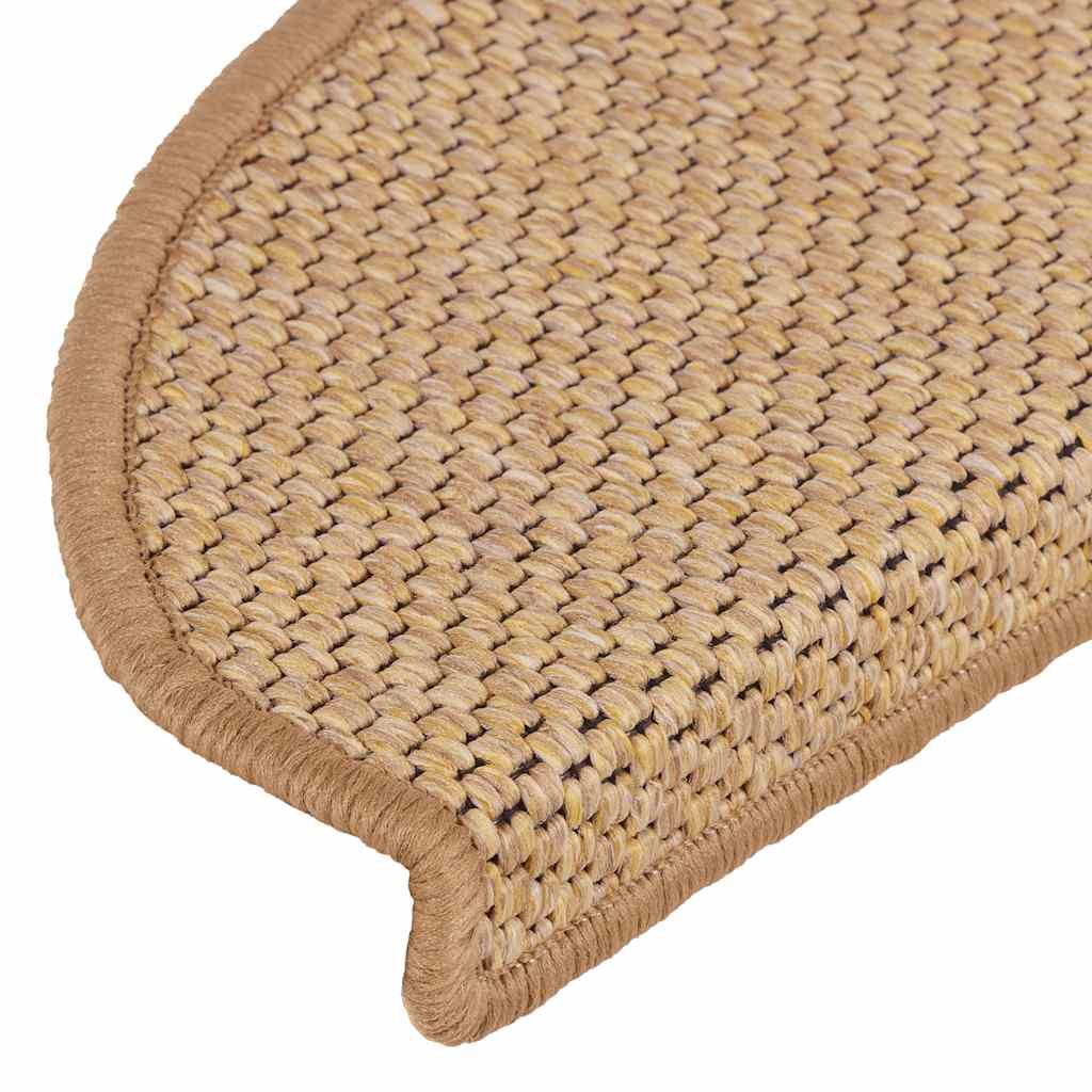 vidaXL Stair Mats Self-adhesive Sisal-Look 30 pcs 65x21x4 cm Sisal