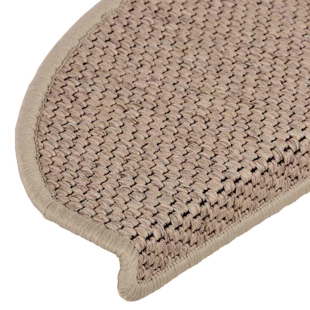 vidaXL Stair Mats Self-adhesive Sisal-Look 30 pcs 65x21x4 cm Sand