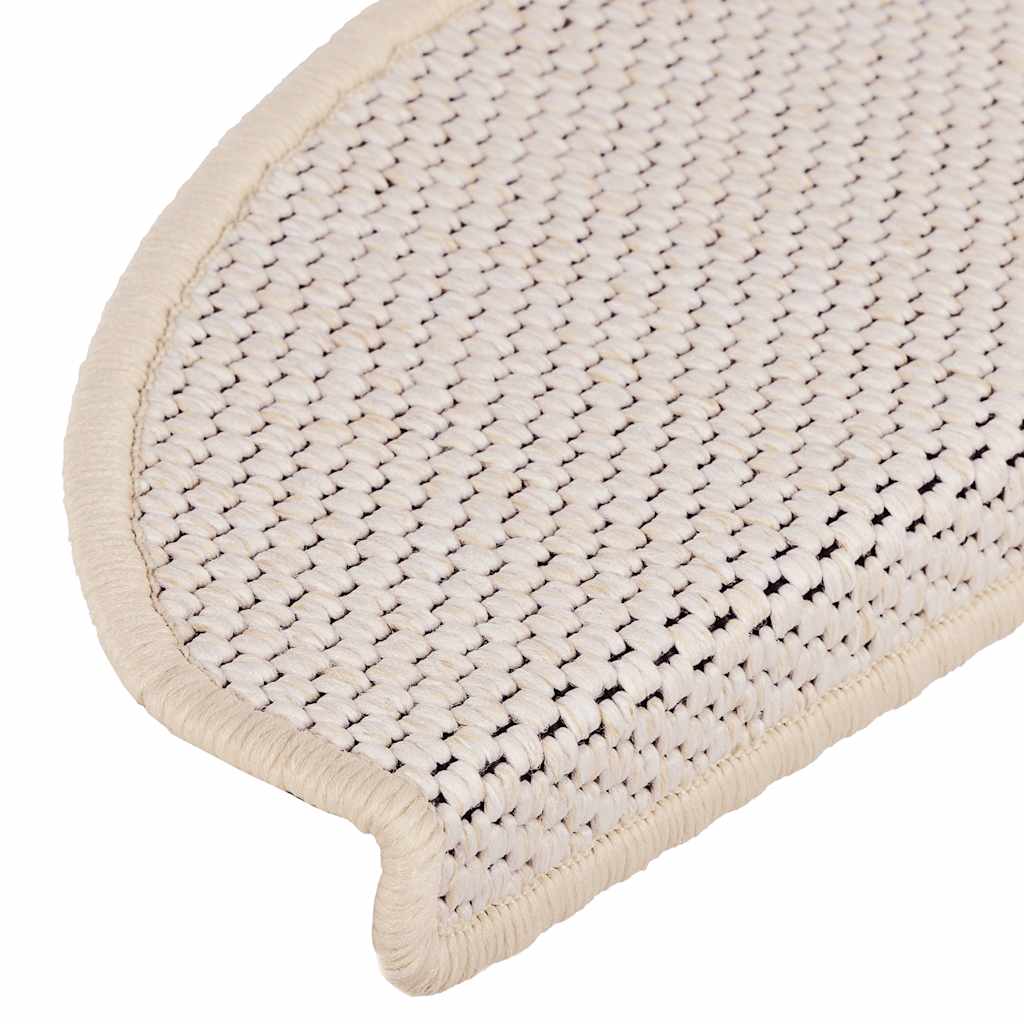 vidaXL Stair Mats Self-adhesive Sisal-Look 30 pcs 65x21x4 cm Berber