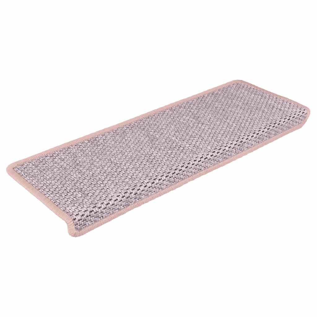 vidaXL Stair Mats Self-adhesive Sisal-Look 30 pcs 65x21x4 cm Red