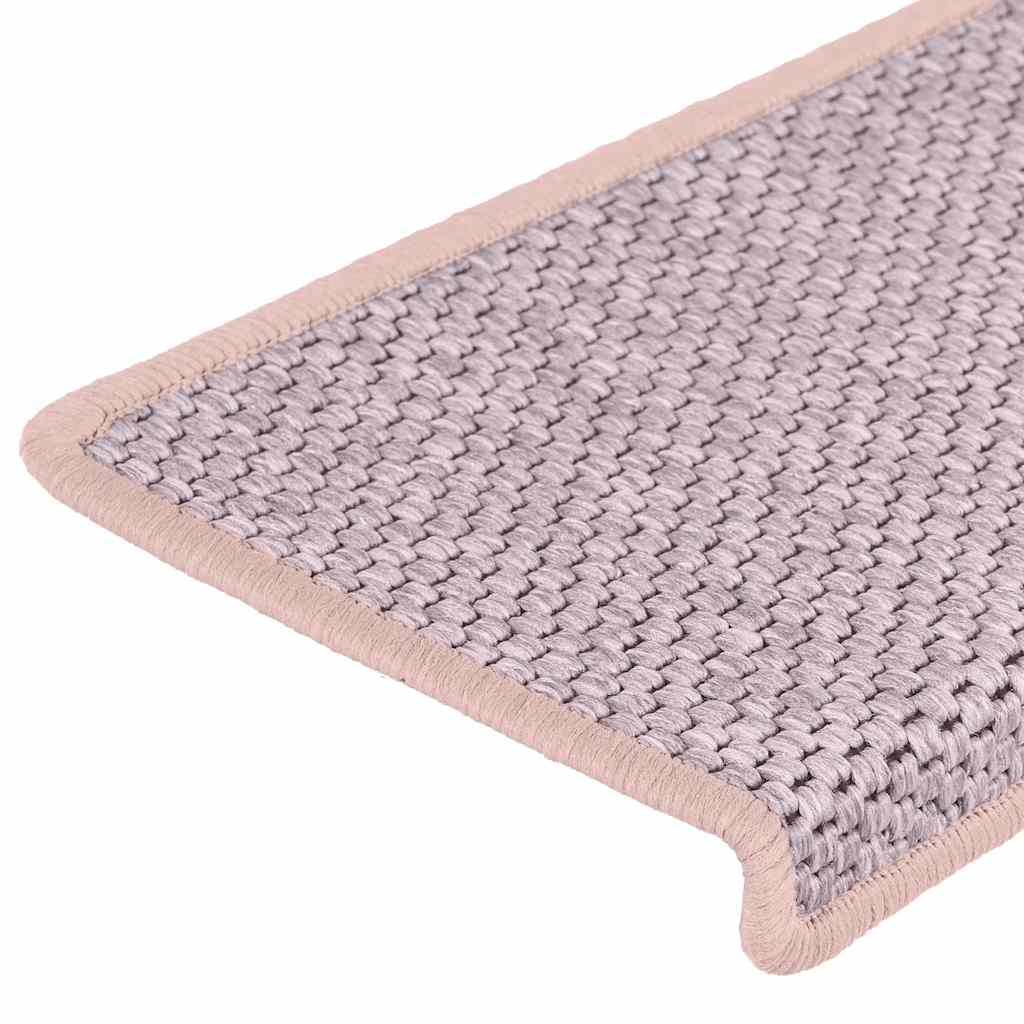 vidaXL Stair Mats Self-adhesive Sisal-Look 30 pcs 65x21x4 cm Red