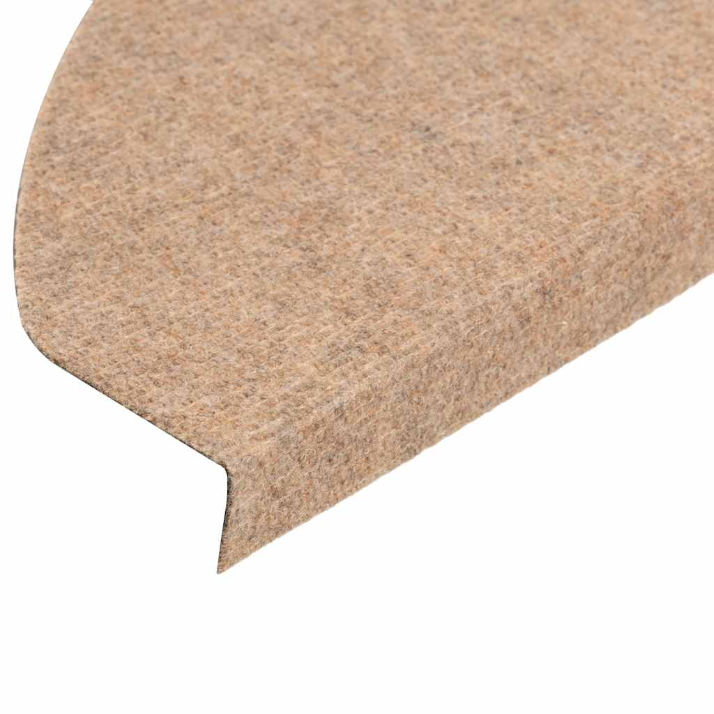 vidaXL Stair Mats Self-adhesive 30 pcs Beige 65x22.5x3.5 cm