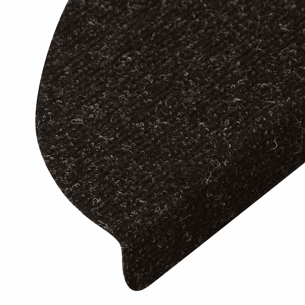 vidaXL Stair Mats Self-adhesive 20 pcs Anthracite 56x17x3 cm