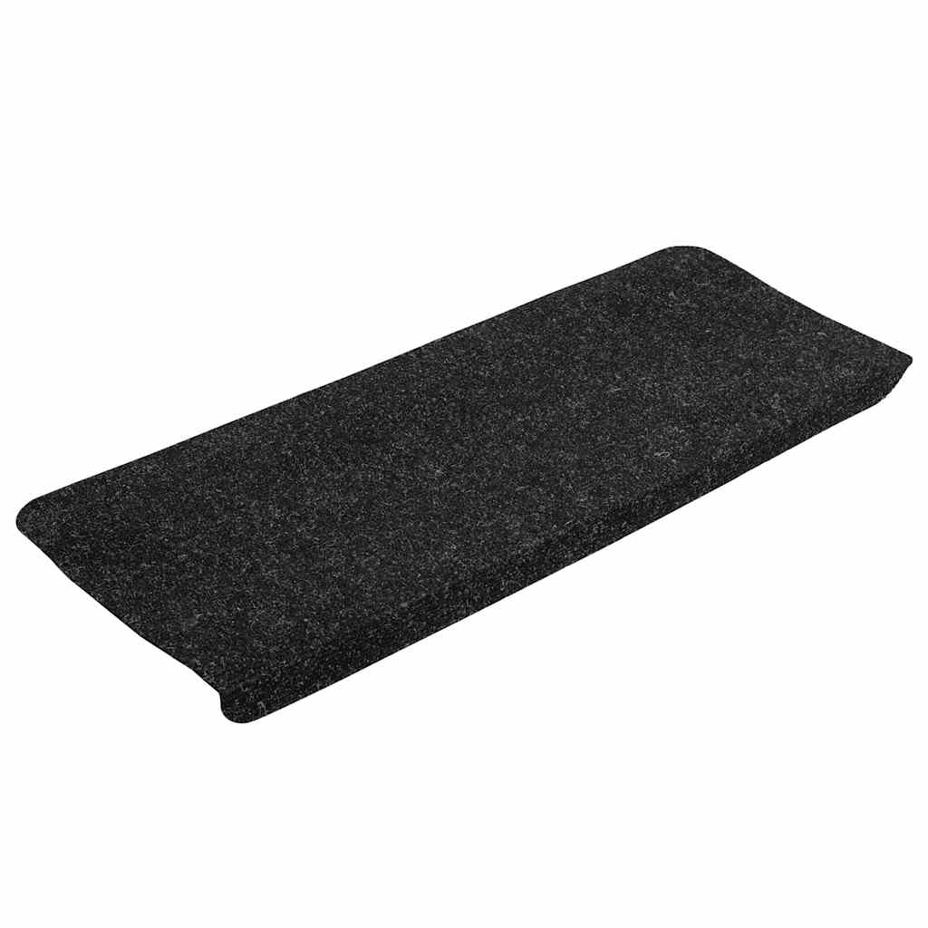 vidaXL Stair Mats Self-adhesive 30 pcs Anthracite 65x24.5x3.5 cm