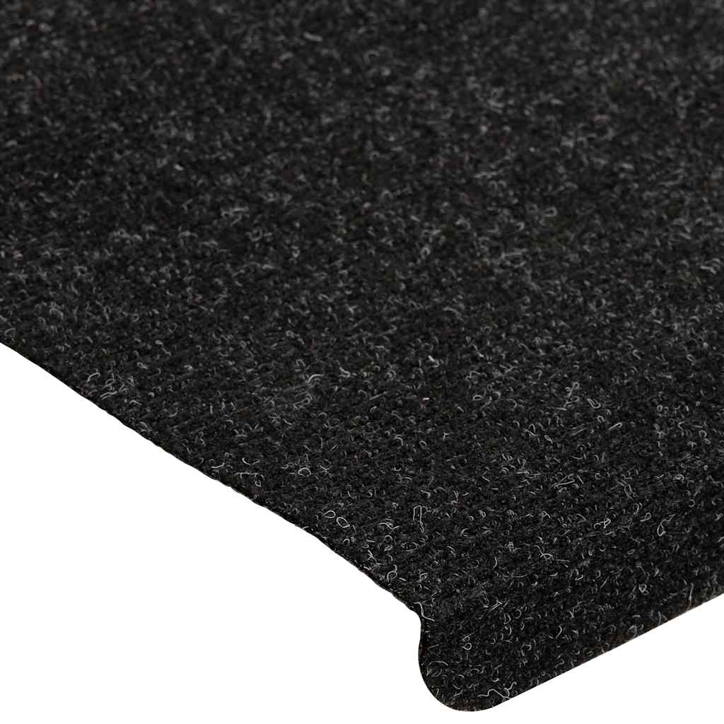 vidaXL Stair Mats Self-adhesive 30 pcs Anthracite 65x24.5x3.5 cm