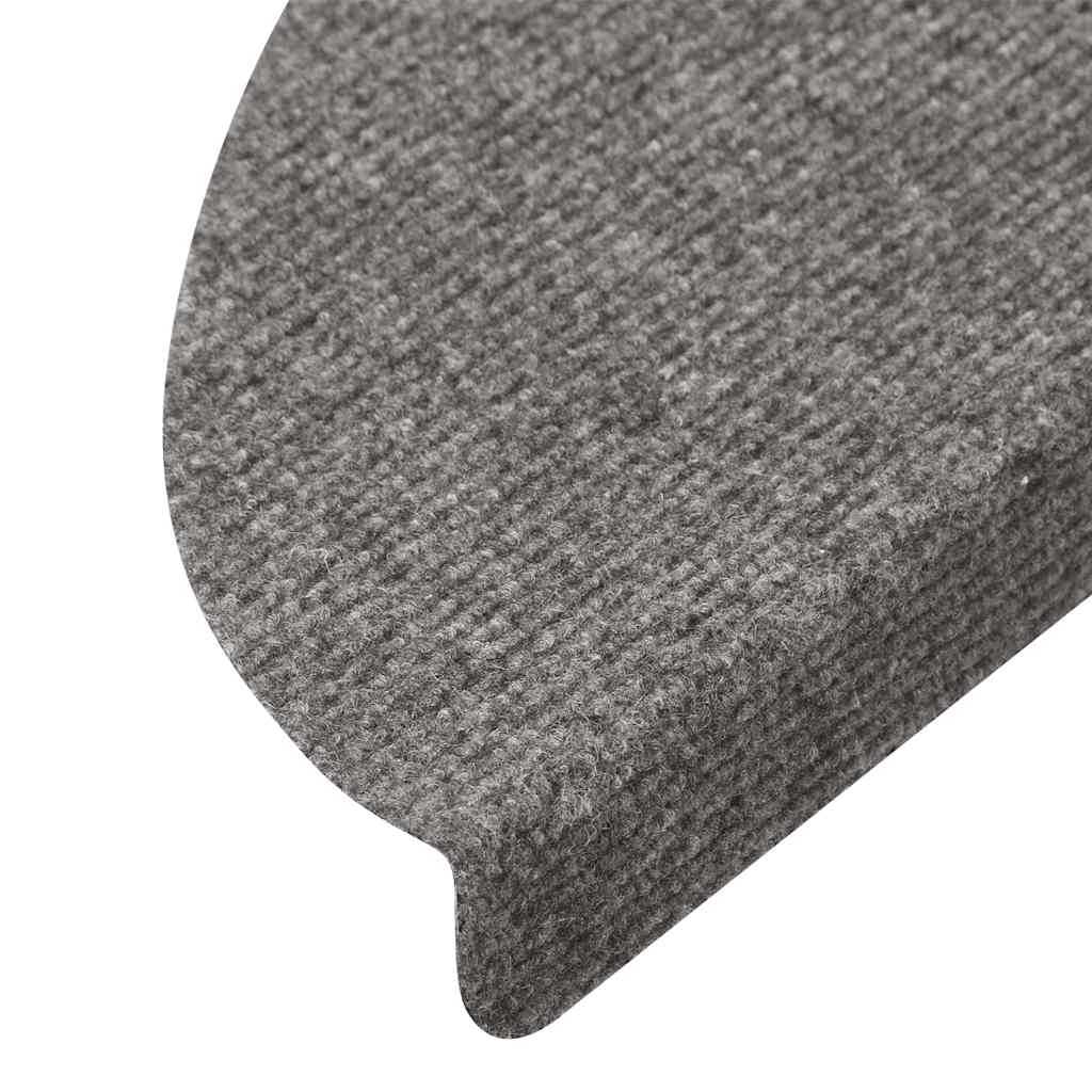 vidaXL Stair Mats Self-adhesive 20 pcs Grey 56x17x3 cm