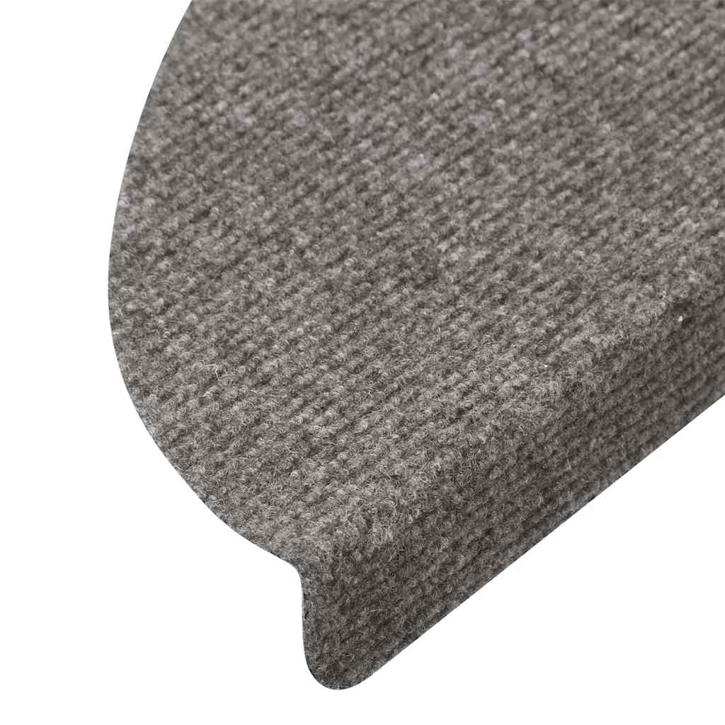 vidaXL Stair Mats Self-adhesive 30 pcs Grey 56x17x3 cm