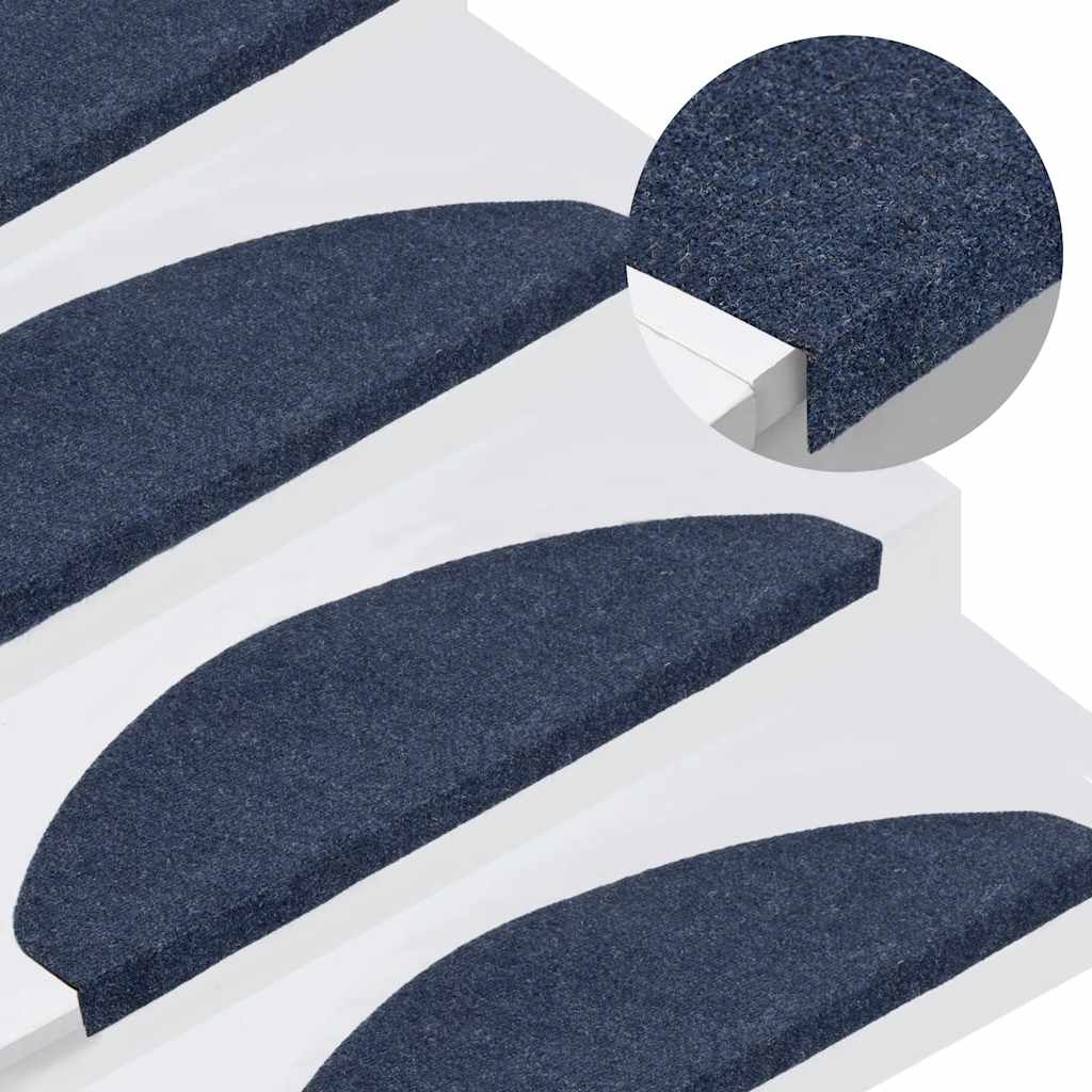 Stair Mats Self-adhesive 30 pcs Blue 65x22,5x3,5 cm