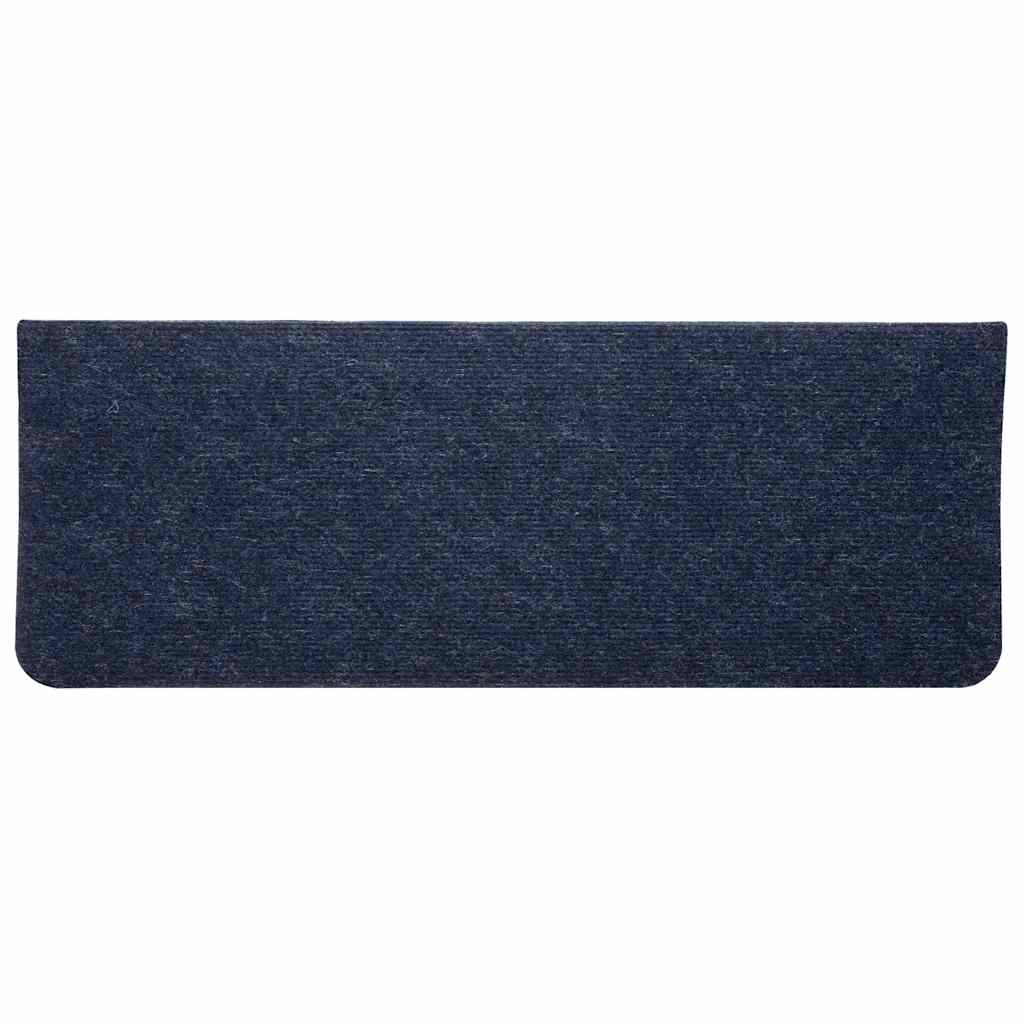 vidaXL Stair Mats Self-adhesive 30 pcs Blue 65x24.5x3.5 cm