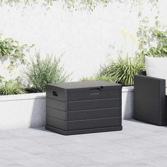 Garden Storage Box Plastic 77.5 x 54.5 x 53 cm Anthracite