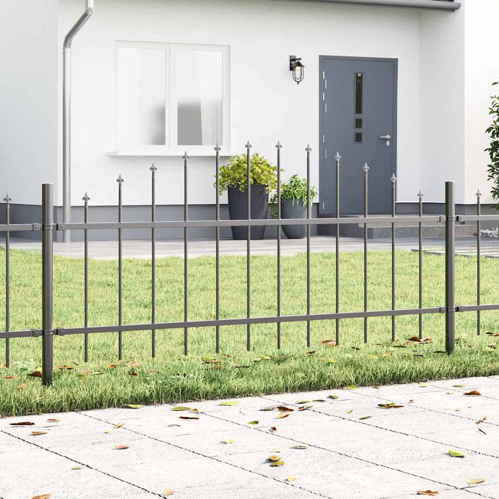 Garden Fence Woerden 4 pcs Grey