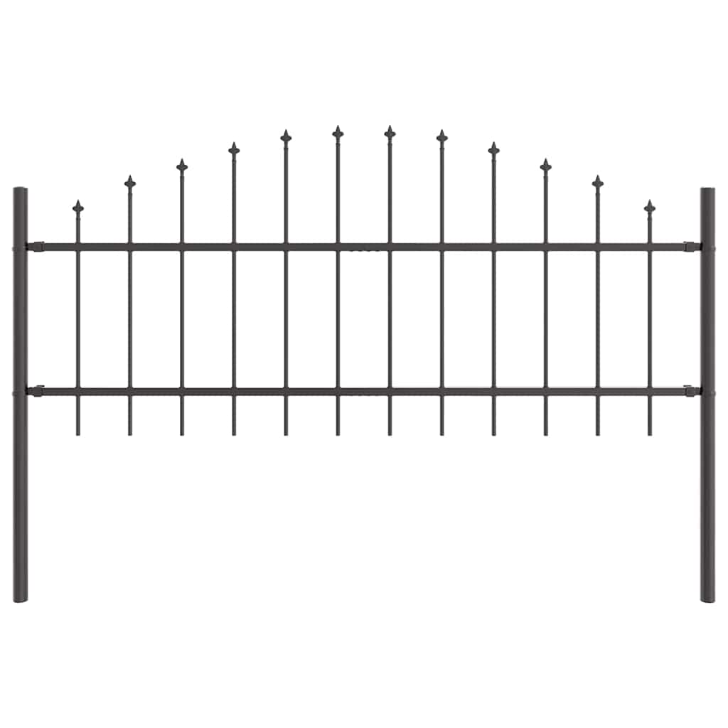 Garden Fence Woerden 4 pcs Grey