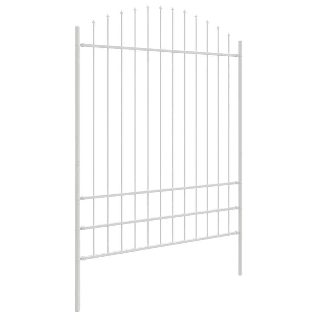 Garden Fence 7 pcs White 170 x 225 cm Powder-Coated Steel