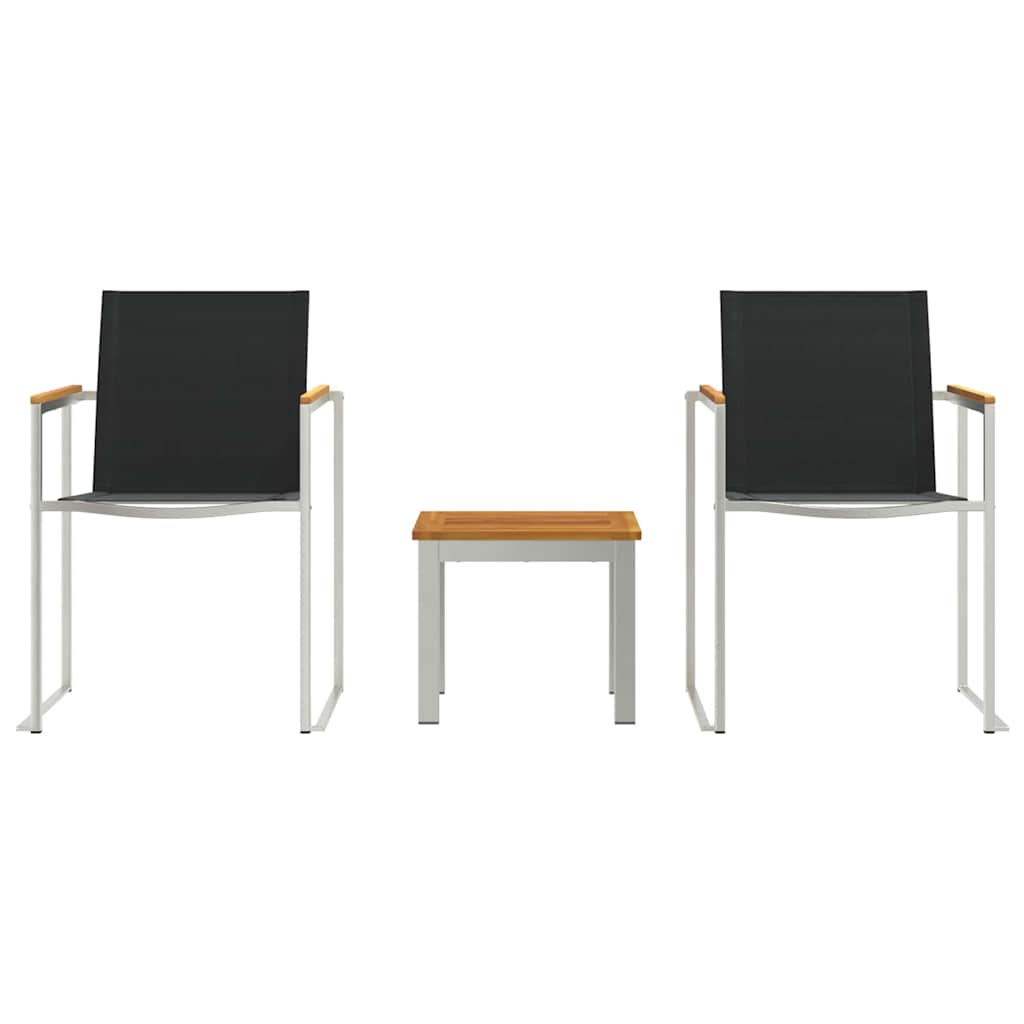 Garden Dining Set 3 pcs Brown and Black