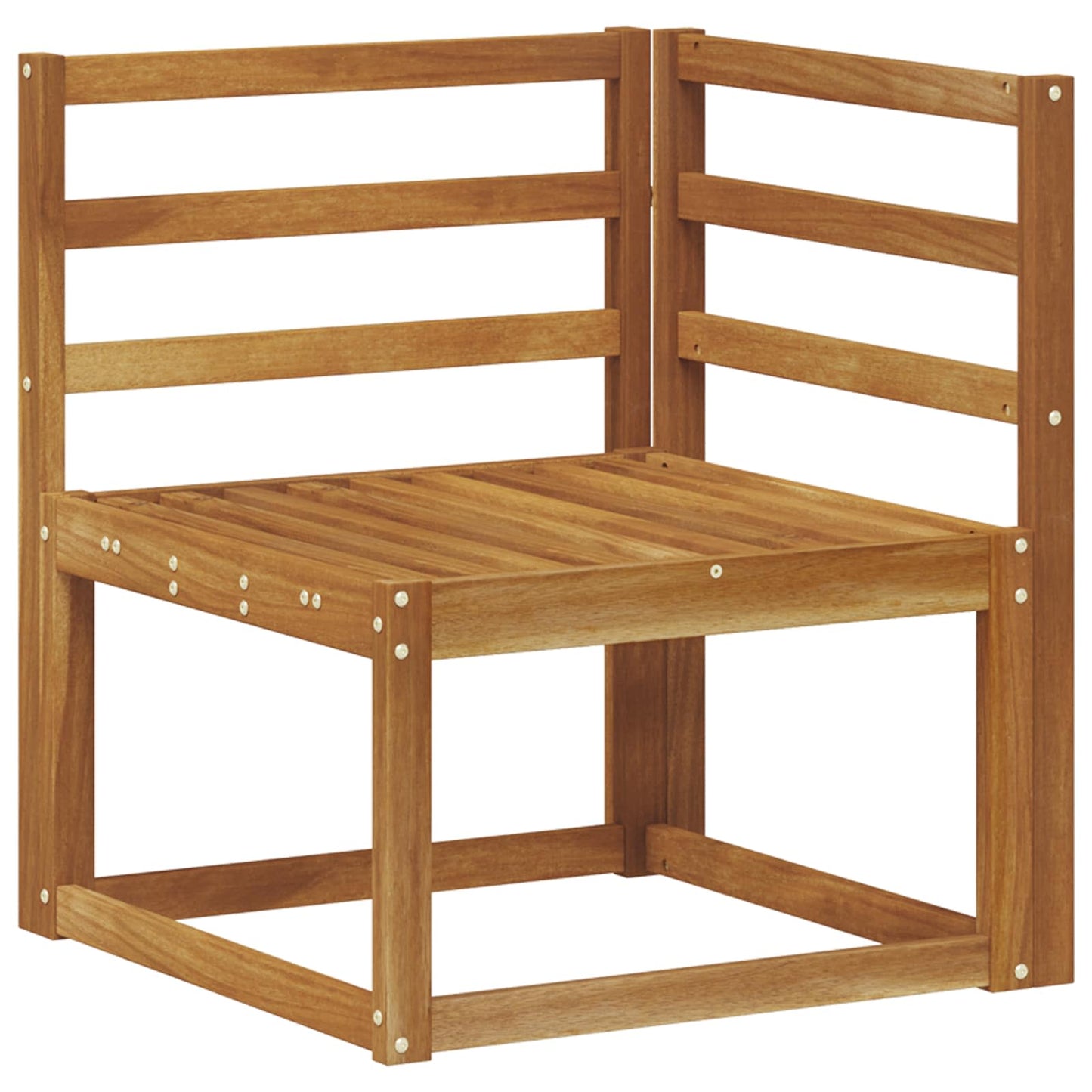 Outdoor Sofa Set 4 Piece Natural Solid Acacia Wood