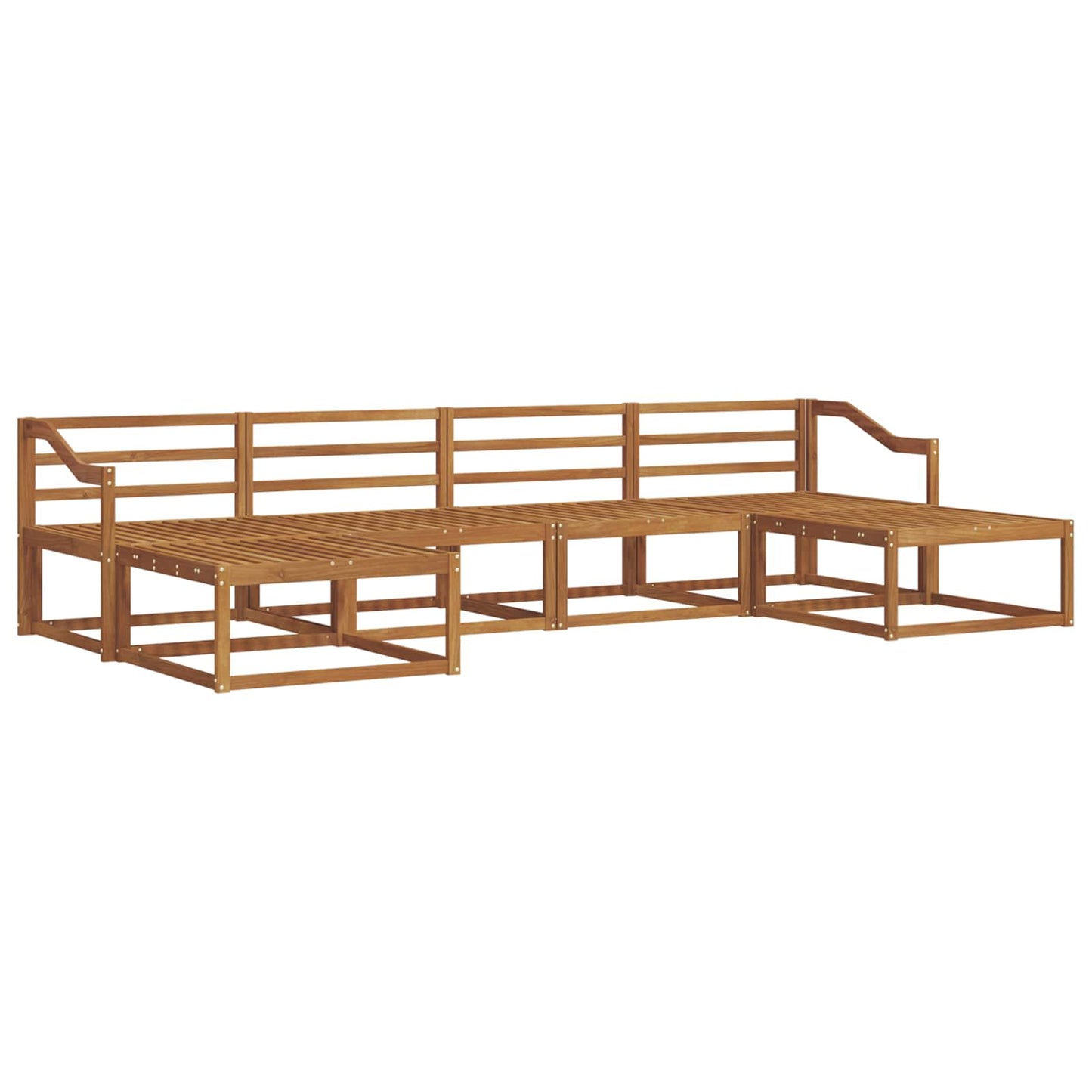 Outdoor Sofa Set 6 pcs Natural Solid Acacia Wood