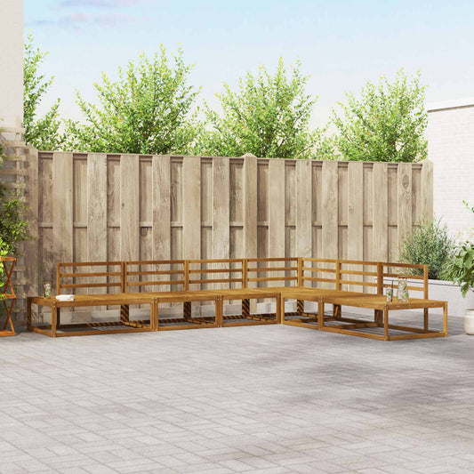 Outdoor Sofa Set Natural Solid Acacia Wood