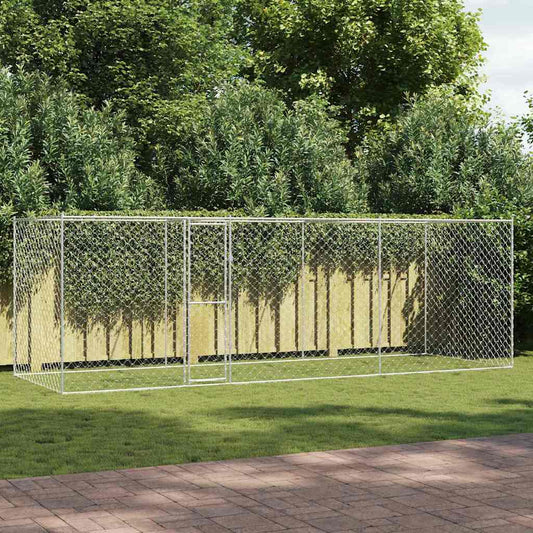 Dog Cage Silver 600 x 200 x 200 cm Galvanised Steel