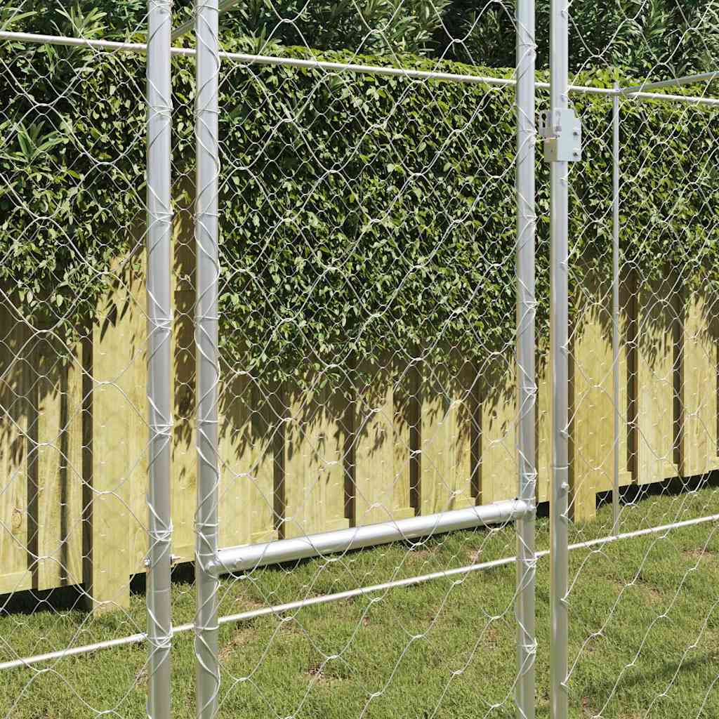 Dog Cage Silver 800 x 200 x 200 cm Galvanised Steel