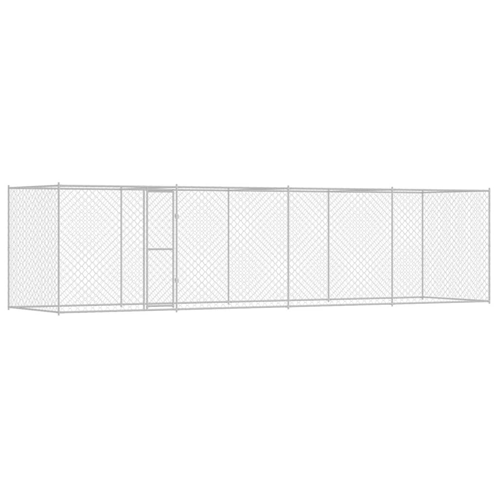 Dog Cage Silver 800 x 200 x 200 cm Galvanised Steel