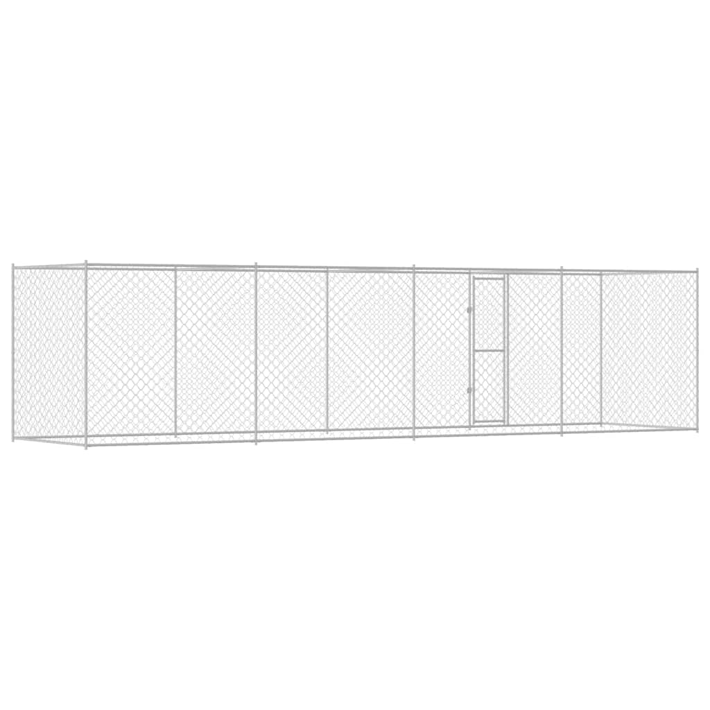 Dog Cage Silver 800 x 200 x 200 cm Galvanised Steel