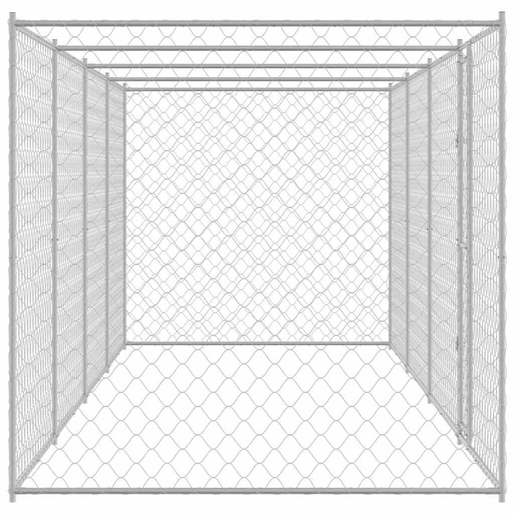 Dog Cage Silver 800 x 200 x 200 cm Galvanised Steel