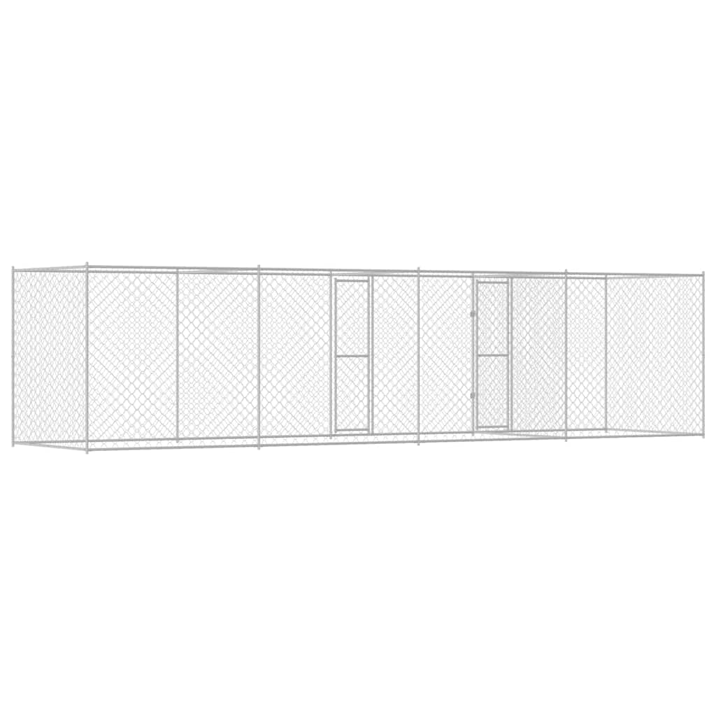 Dog Cage Silver 600 x 200 x 200 cm Galvanised Steel