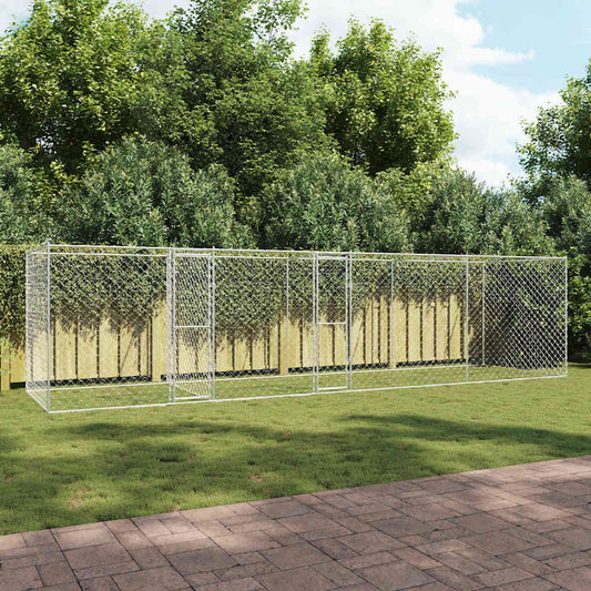 Dog Cage Silver 800 x 200 x 200 cm Galvanised Steel
