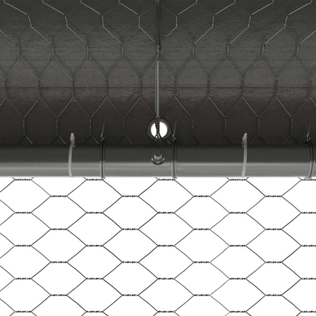 Chicken Cage 4 pcs Silver 800 x 200 x 200 cm Galvanised Steel