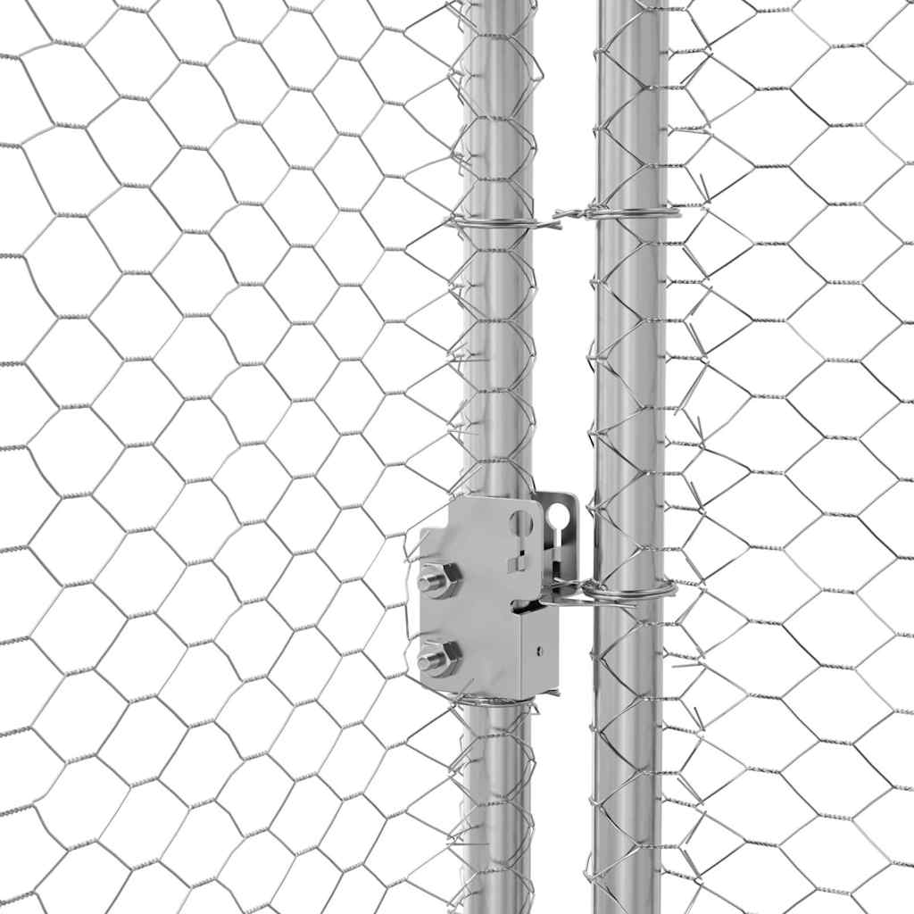 Chicken Cage 3 pcs Silver 600 x 200 x 200 cm Galvanised Steel