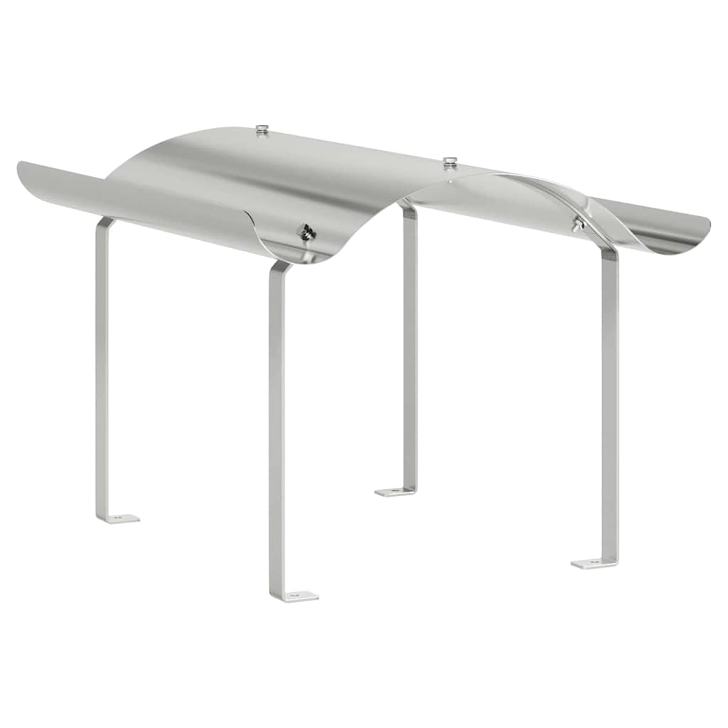 Chimney Cowl Silver 59.5 x 50 x 36.5 cm Stainless Steel