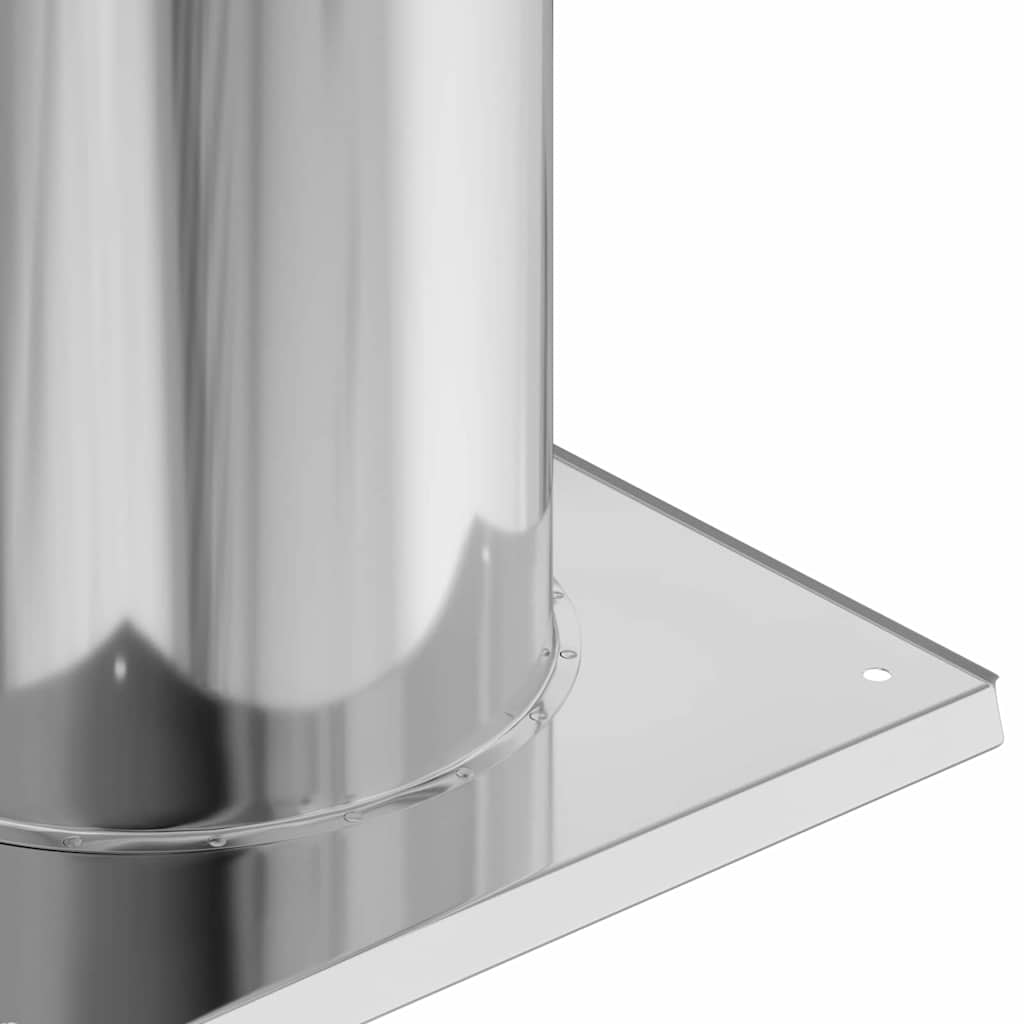 Chimney Head Extension Silver 29 x 29 x 50 cm Stainless Steel
