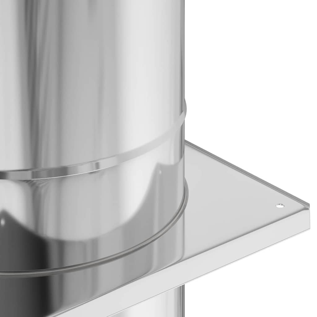 Chimney Extension Silver 35 x 35 x 132 cm Stainless steel