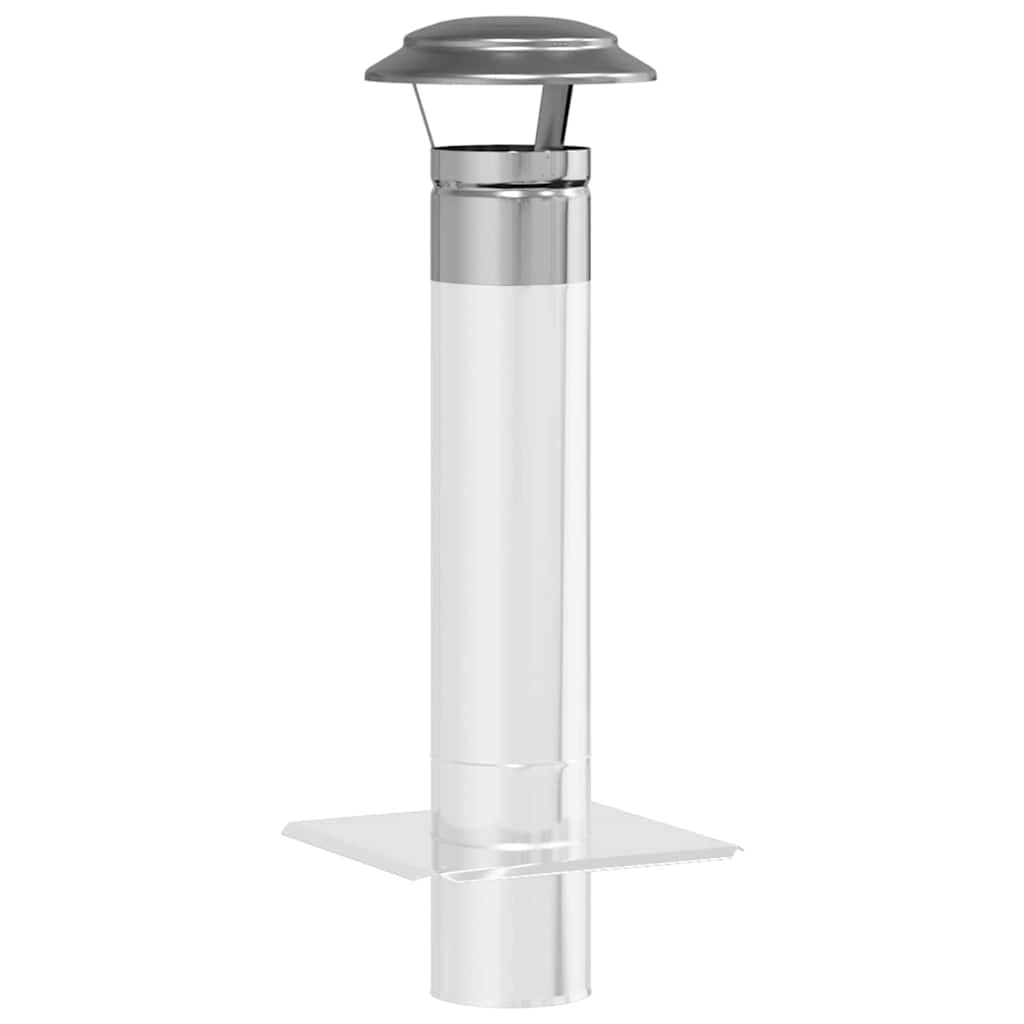 Rain Cover Chimney Silver 20 x 20 x 18 cm Stainless Steel