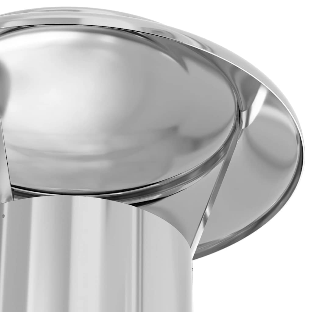 Rain Cover Chimney Silver 25 x 25 x 20 cm Stainless Steel