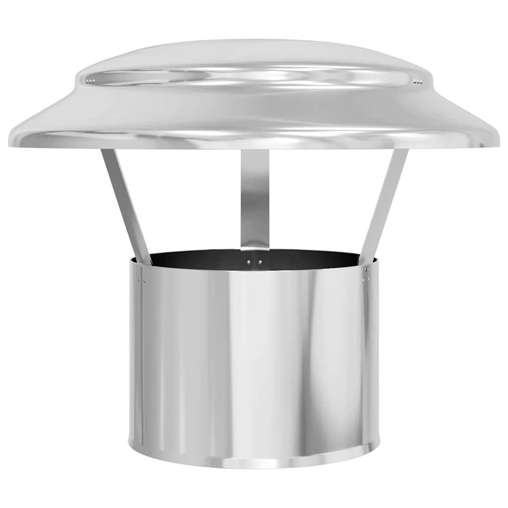 Rain Cover Chimney Silver 25 x 25 x 20 cm Stainless Steel