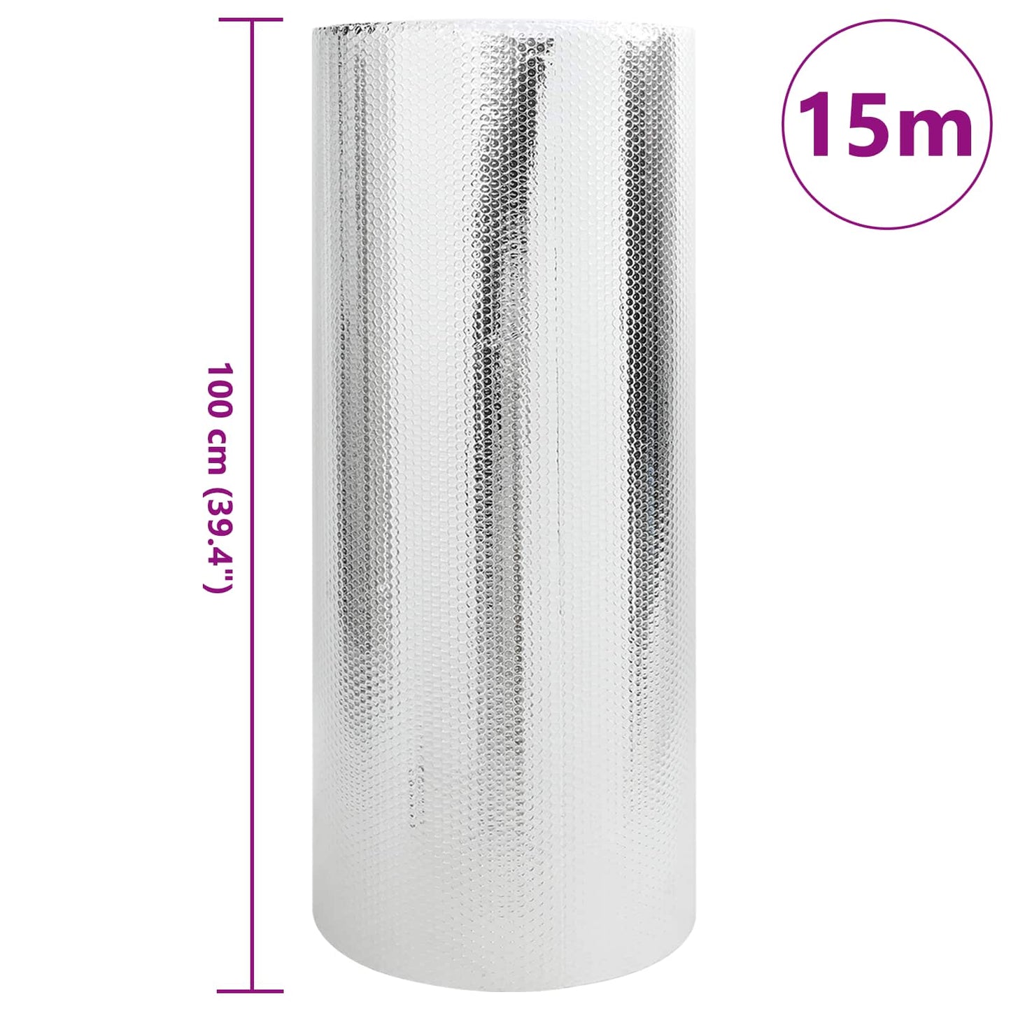 Radiator Heat Reflector Silver 15 x 1 m Polyethylene