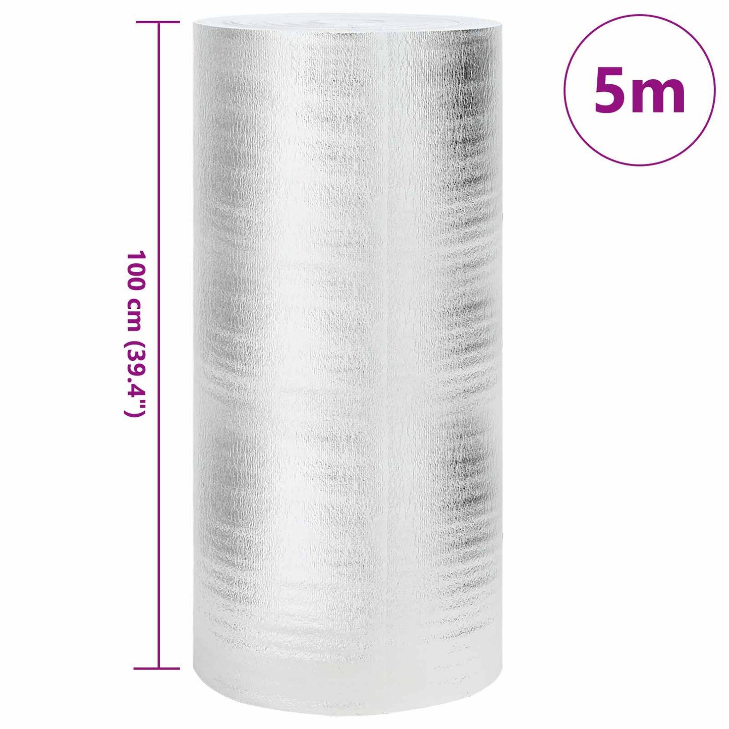 Radiator Heat Reflector Silver 5 x 1 m Polyethylene