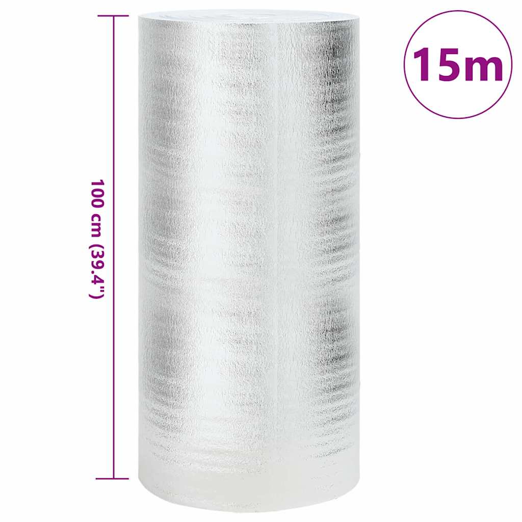 Radiator Heat Reflector Silver 15 x 1 m Polyethylene