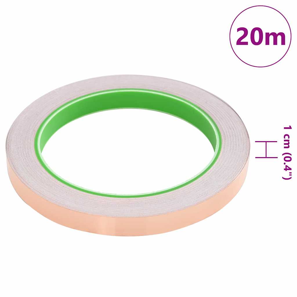Copper Tape for Snail Protection 6 pcs Copper 10 mm x 20 m