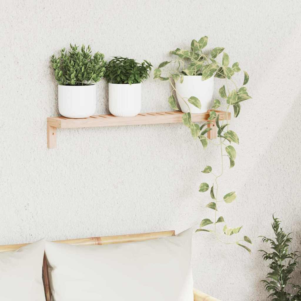 Wall Hanging Rack Natural 62 x 10 x 12.5 cm Solid Walnut Wood