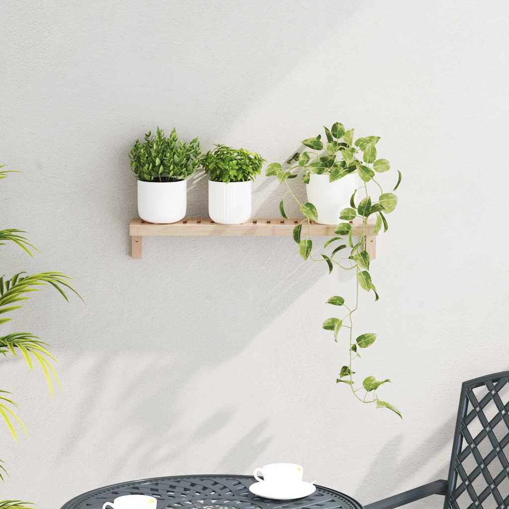 Wall Hanging Rack Natural 62 x 10 x 12.5 cm Solid Walnut Wood