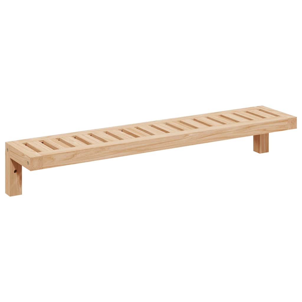 Wall Hanging Rack Natural 62 x 10 x 12.5 cm Solid Walnut Wood