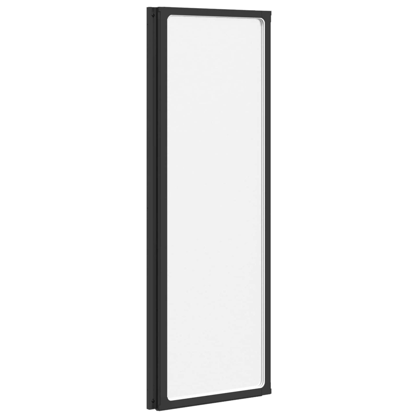 Shower Screen Folding Black 120 x 2 x 117 cm Aluminium and PP