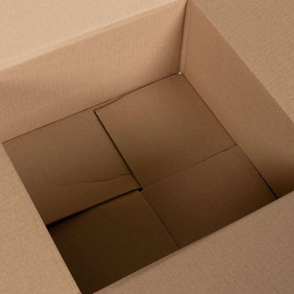 Folding Box 50 pcs Natural 30 x 30 x 15 cm Cardboard