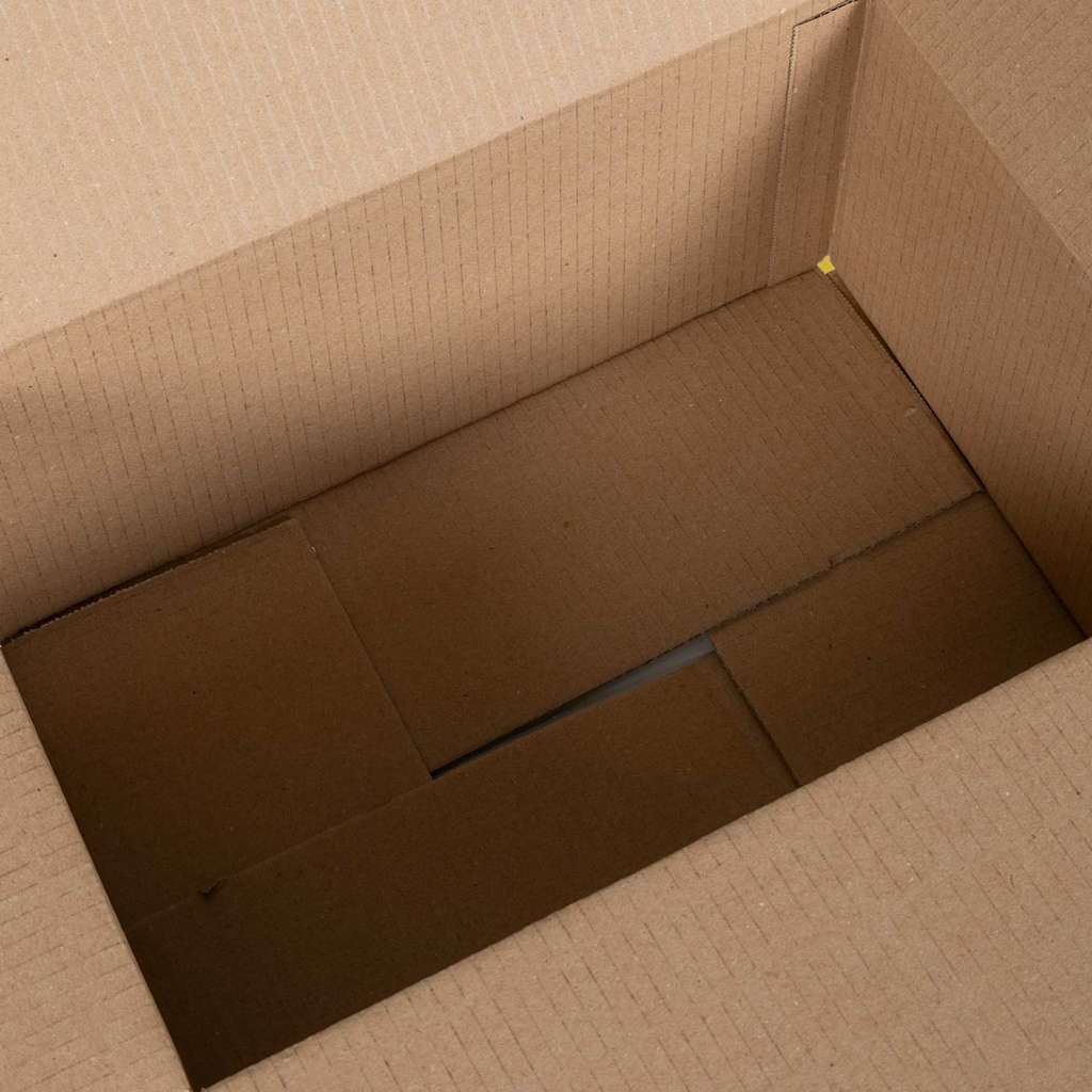 Folding Box 50 pcs Natural 35 x 24 x 15 cm Cardboard